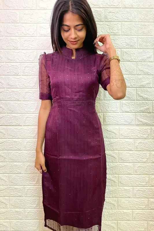 ELEGANT JUTE ORGANZA KURTI