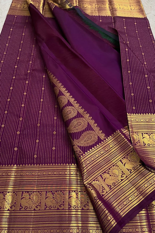 Twilight Gold Silk Saree