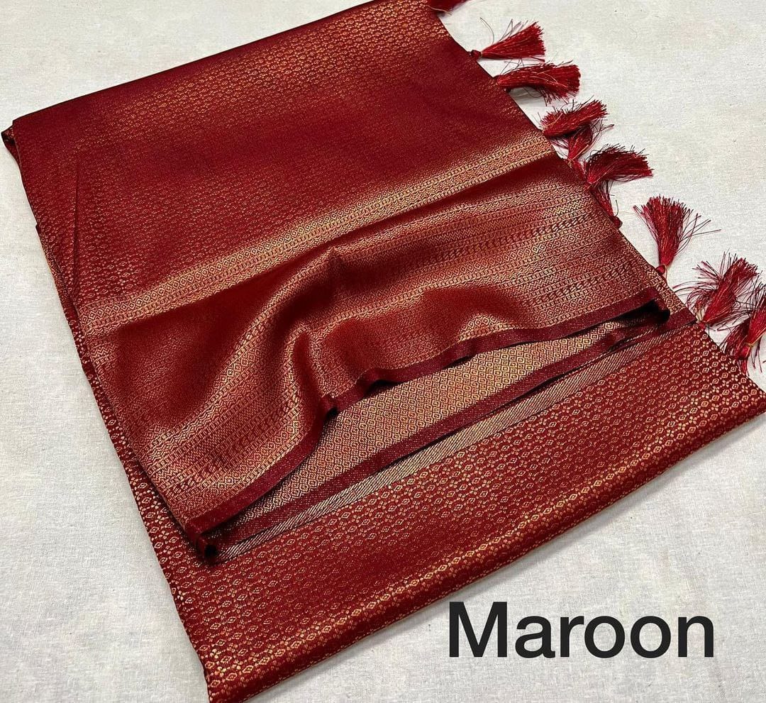 FM-Maroon Silk Saree