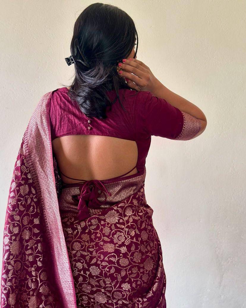 ZC766 - Breathable Organic Banarasi Sarees