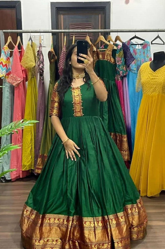 1224-LONG GREEN GOWN