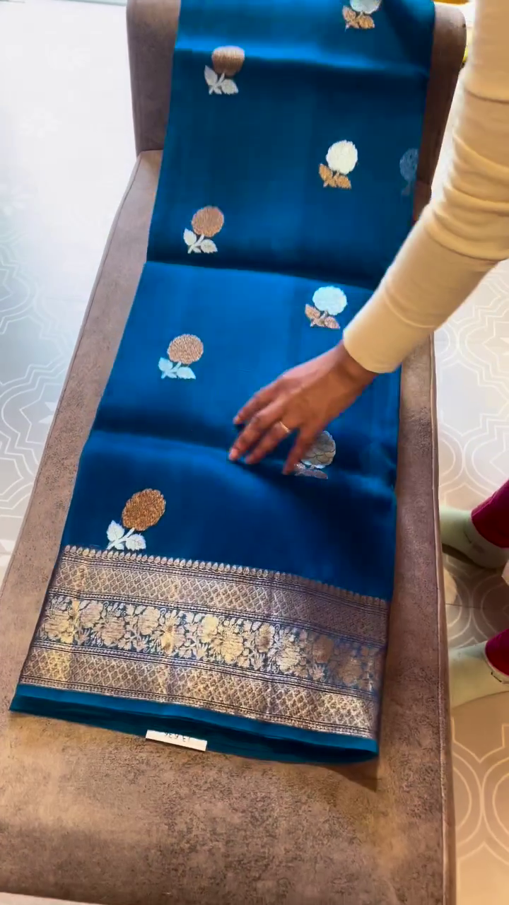 ROYAL BLUE BANARASI SILK SAREE