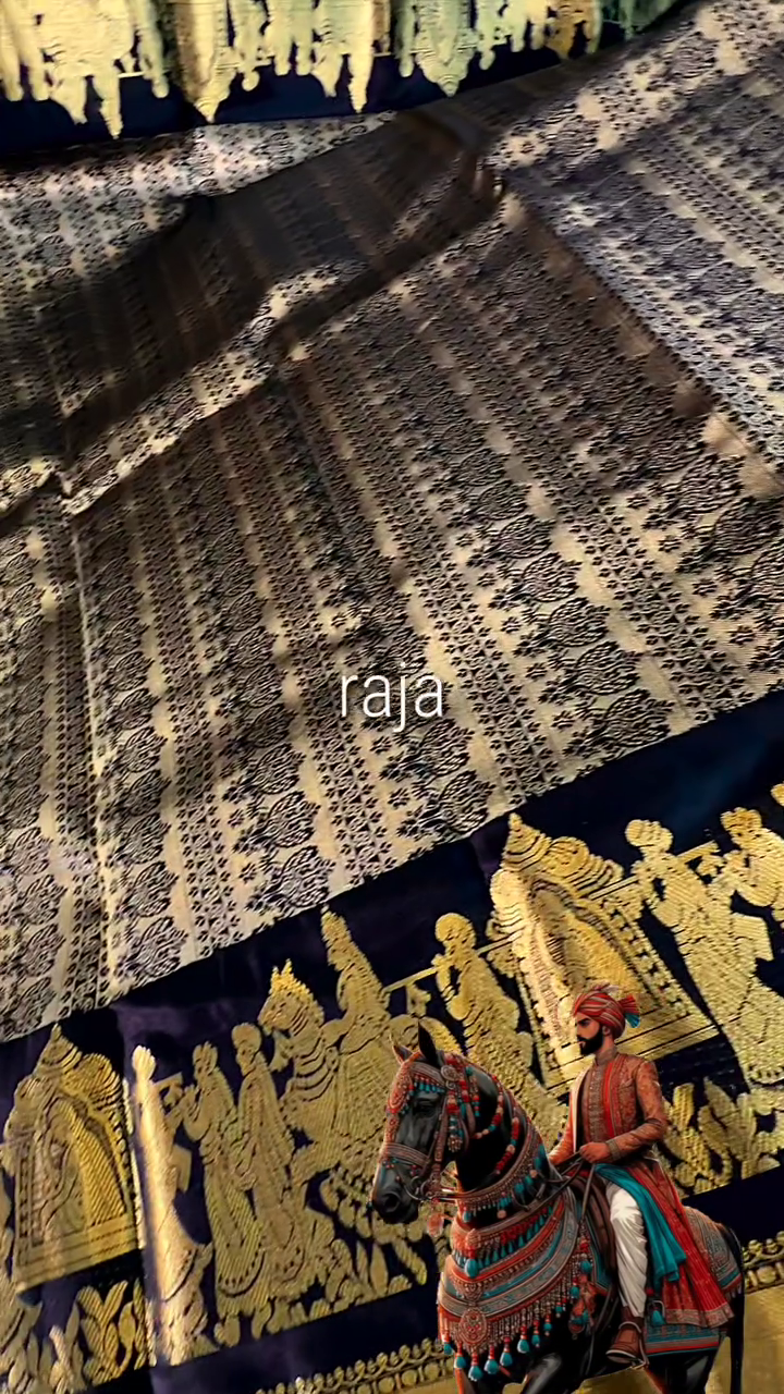 Raja Black Palakku Saree