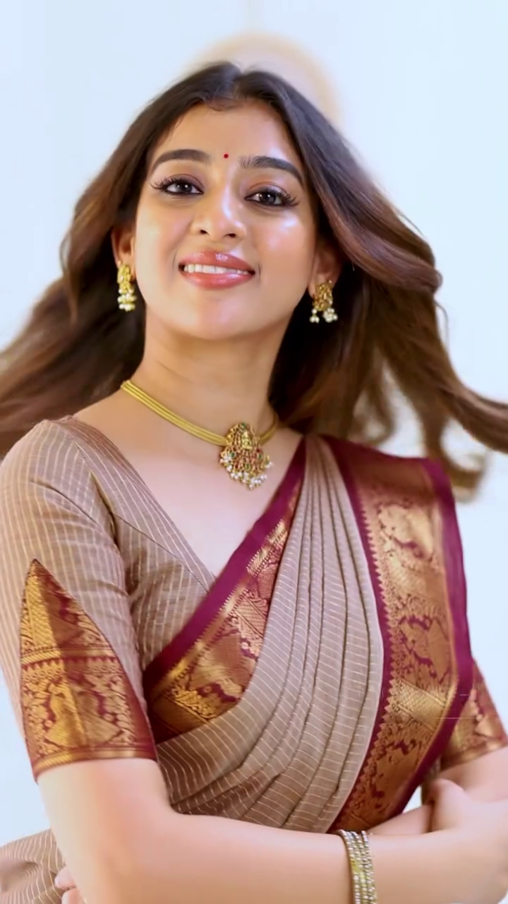 Brown Elegance Saree