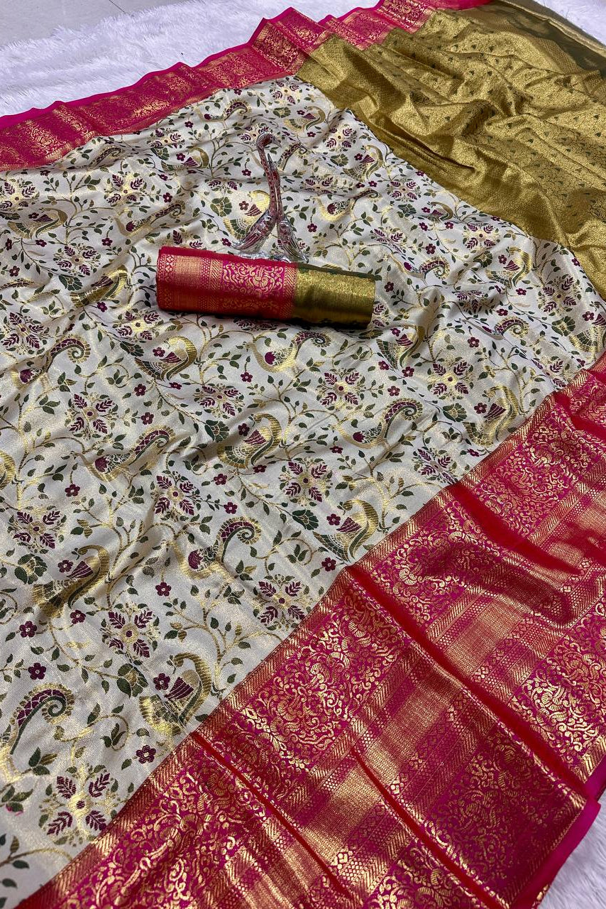 FM-Elegance Kanjivaram Silk Saree -2