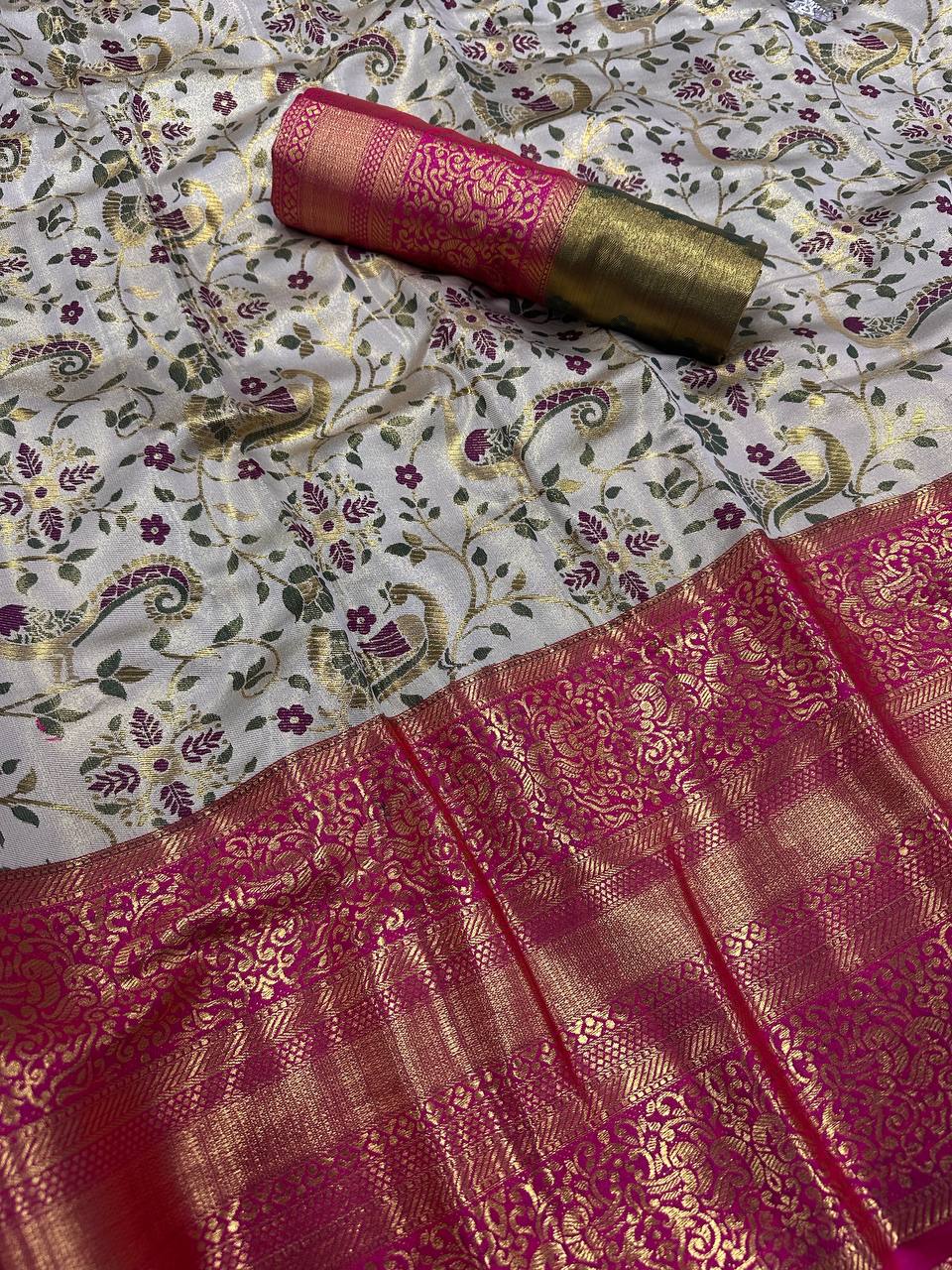 FM-Elegance Kanjivaram Silk Saree -2