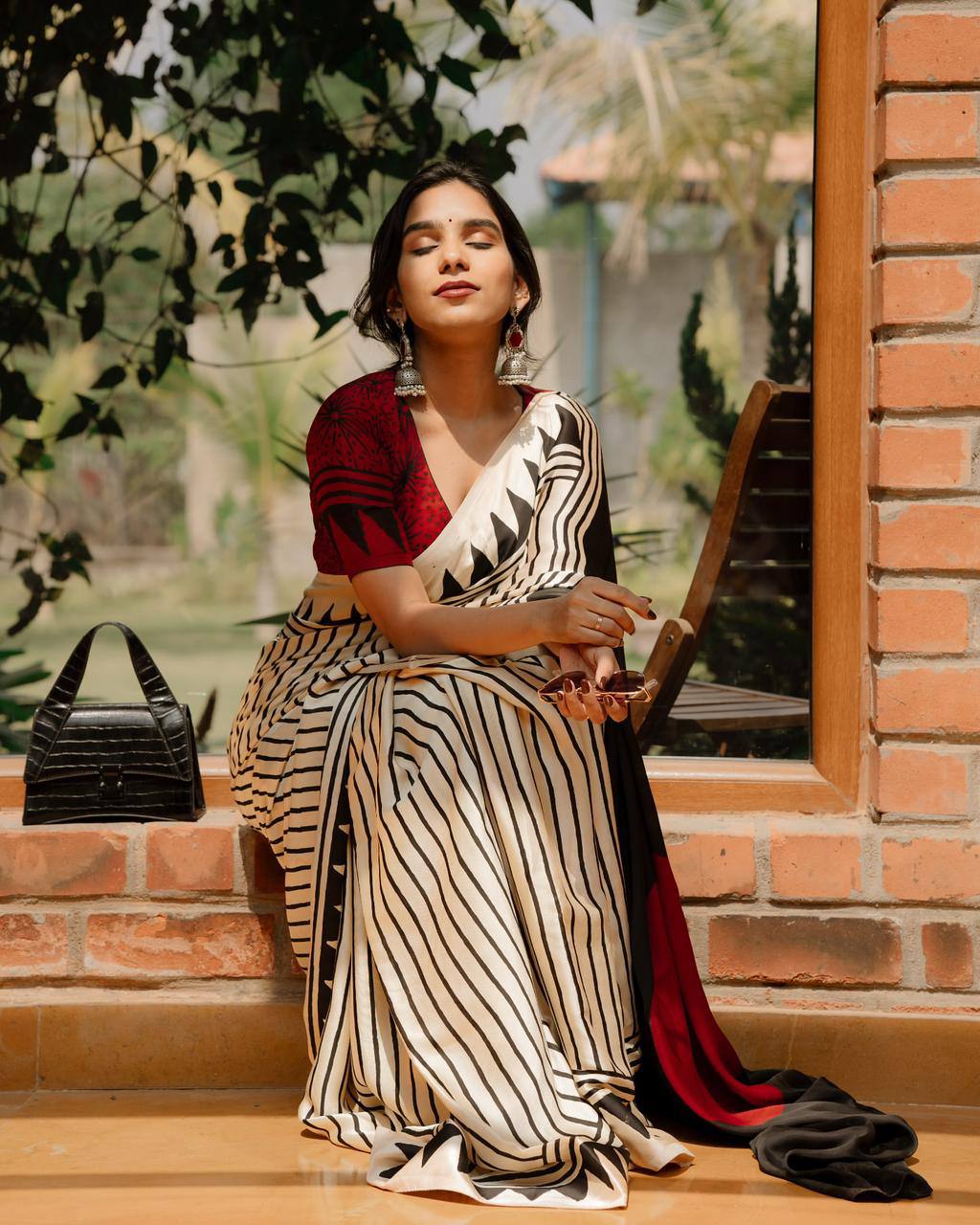 FM-Zebra Silk Saree