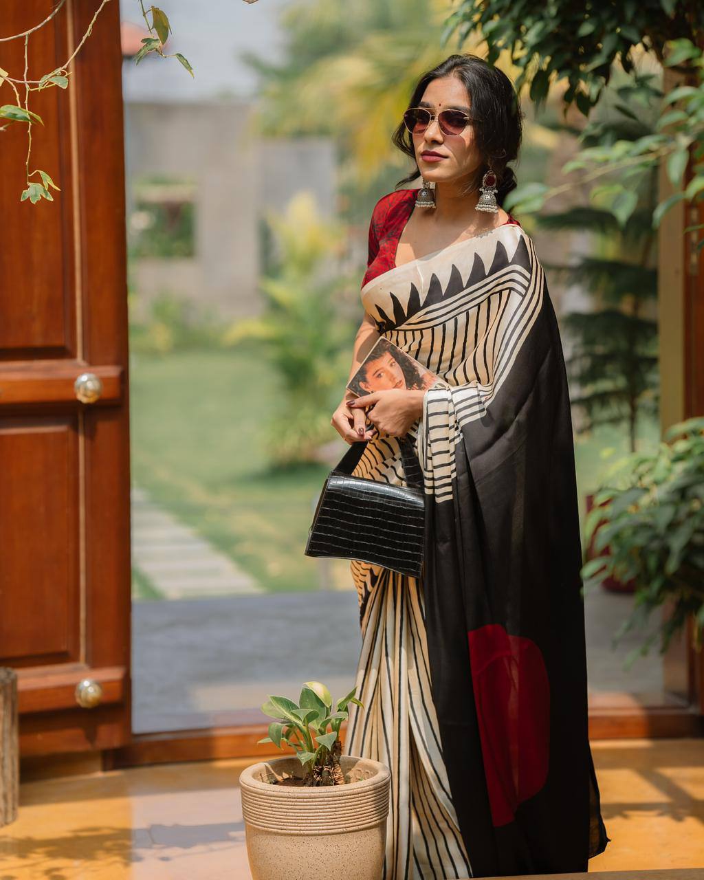 FM-Zebra Silk Saree