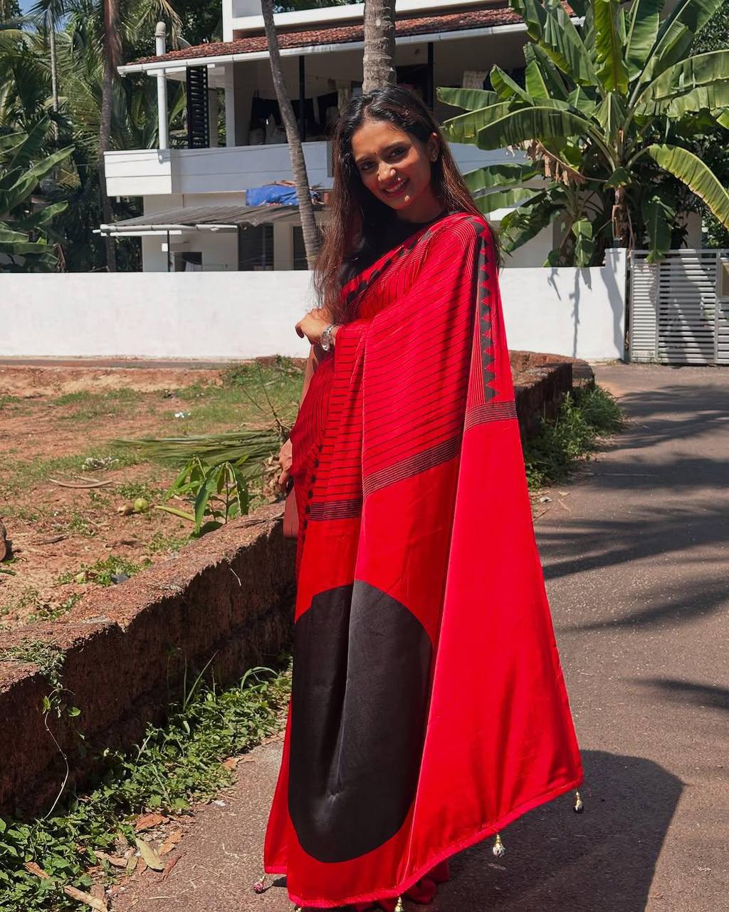 FM-Red Silk Saree