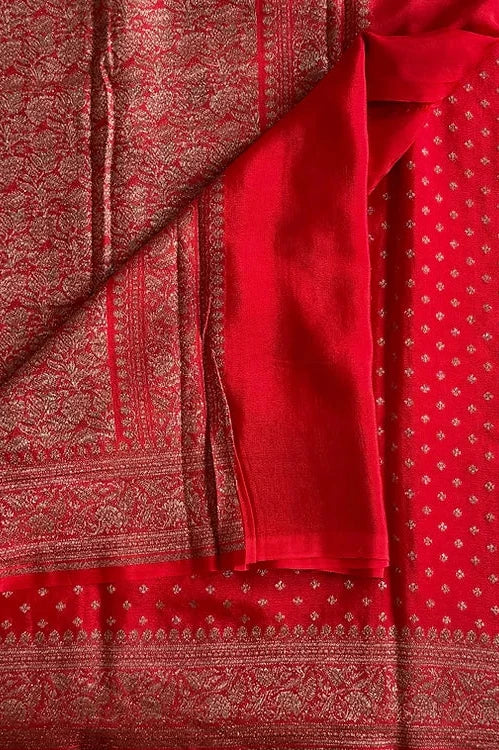 RED BANARASI SILK SAREE