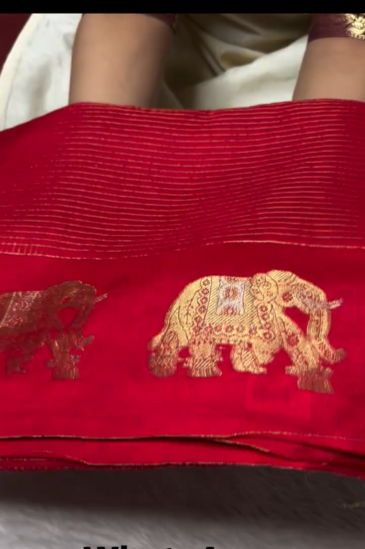 Royal Elephant Silk Saree