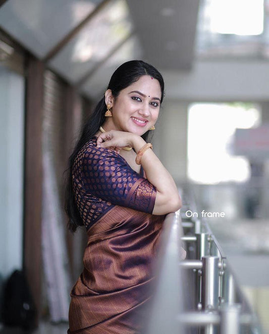 FM-Copper Silk Saree