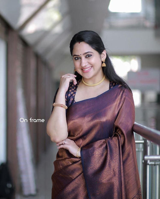 FM-Copper Silk Saree
