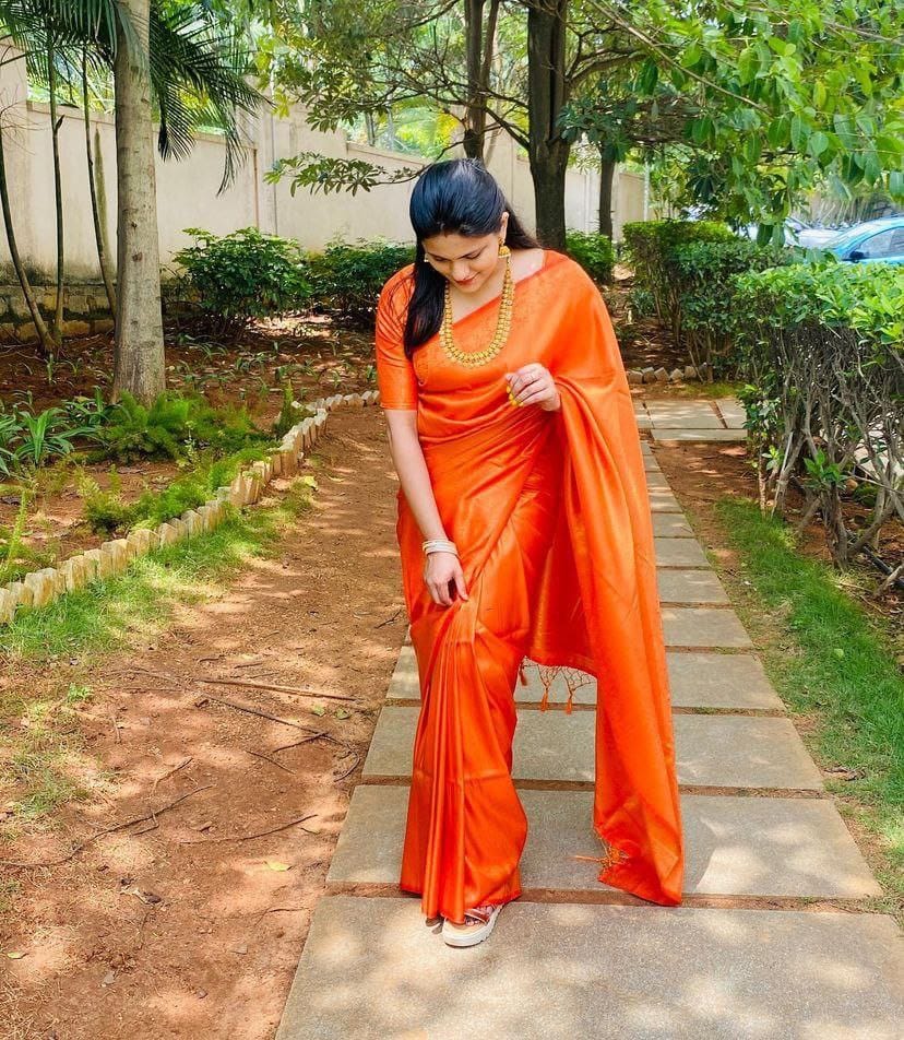 FM-Rust Silk Saree
