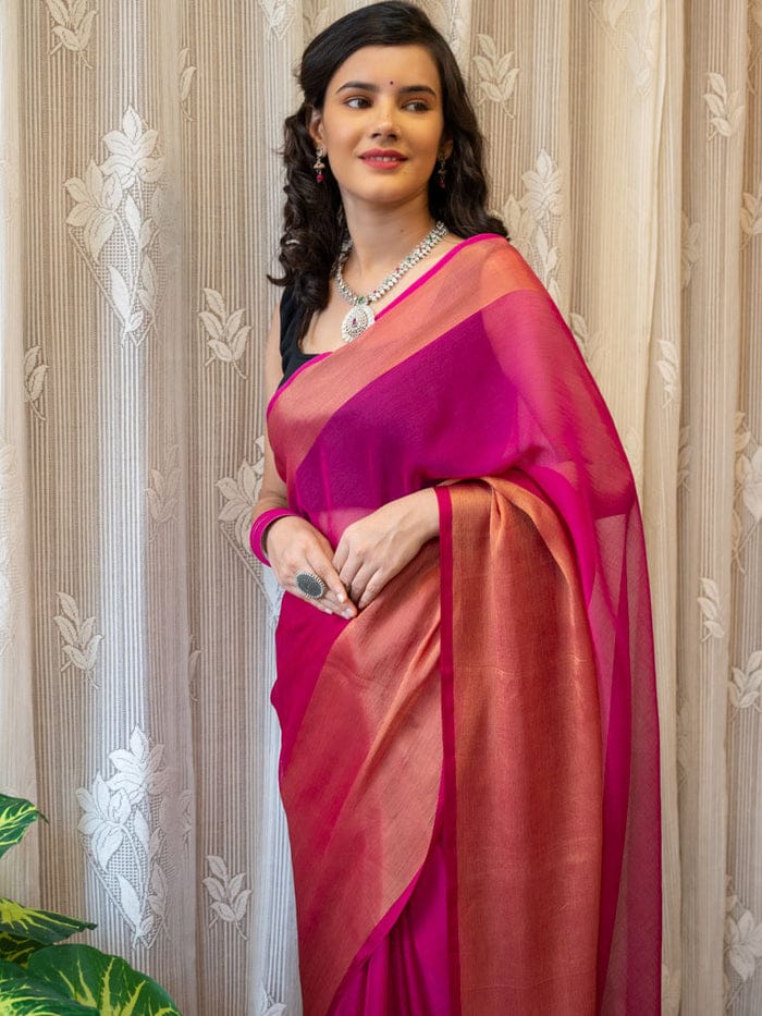 PINK PATTU SAREE