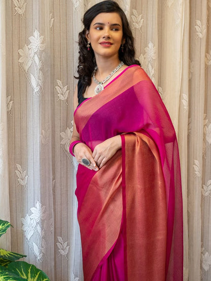 PINK PATTU SAREE